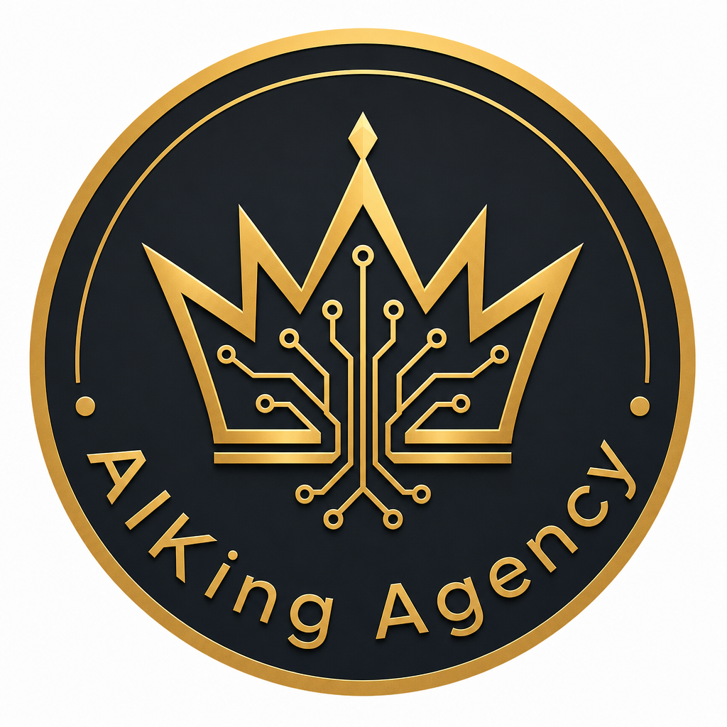 AIKing Agency round logo